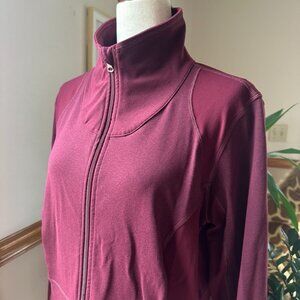 Calia by Carrie Underwood Core Jacket, Cranberry Red, Mesh Insert Details, XL